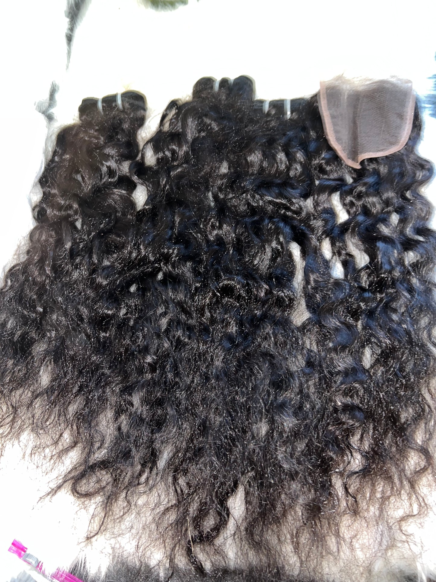 #800 raw bundle deal 20 inch closure/ 22.24.26 bundles