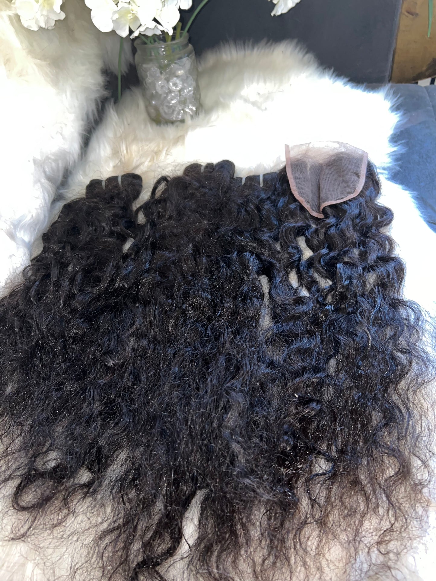 #800 raw bundle deal 20 inch closure/ 22.24.26 bundles