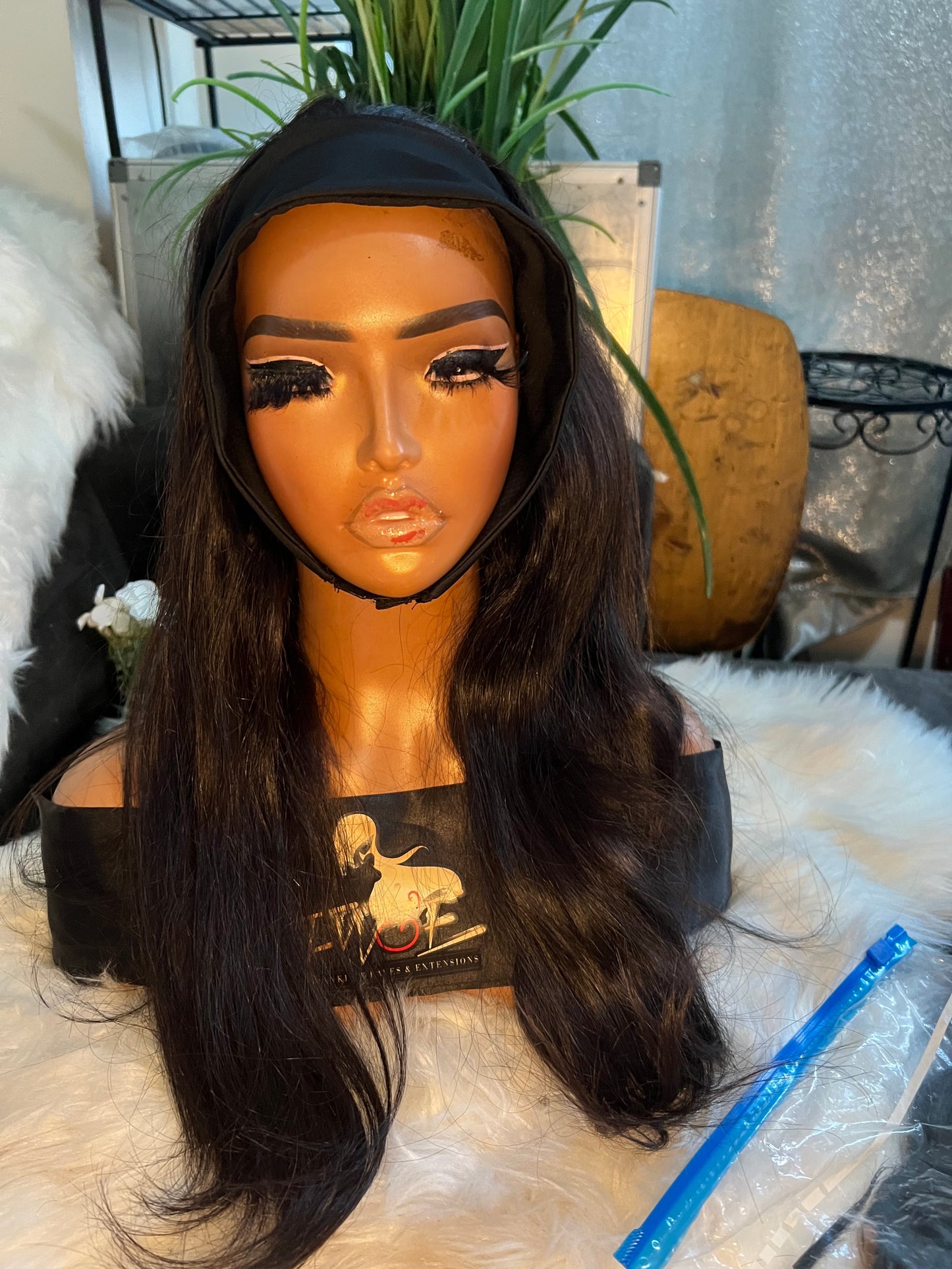 #222 HairBand Wig in 20 inches as is