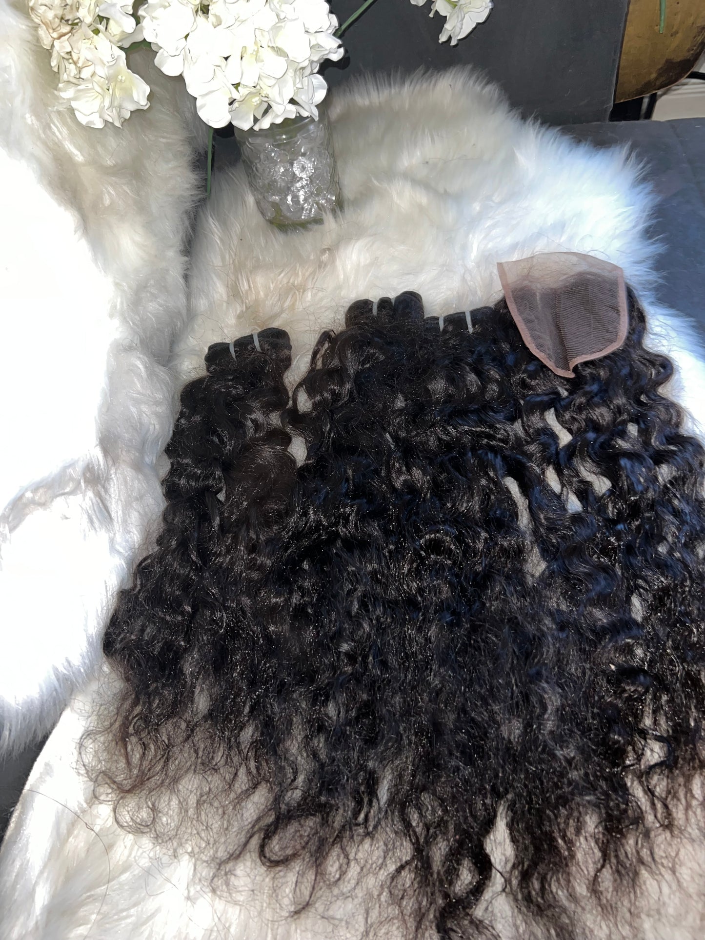 #800 raw bundle deal 20 inch closure/ 22.24.26 bundles