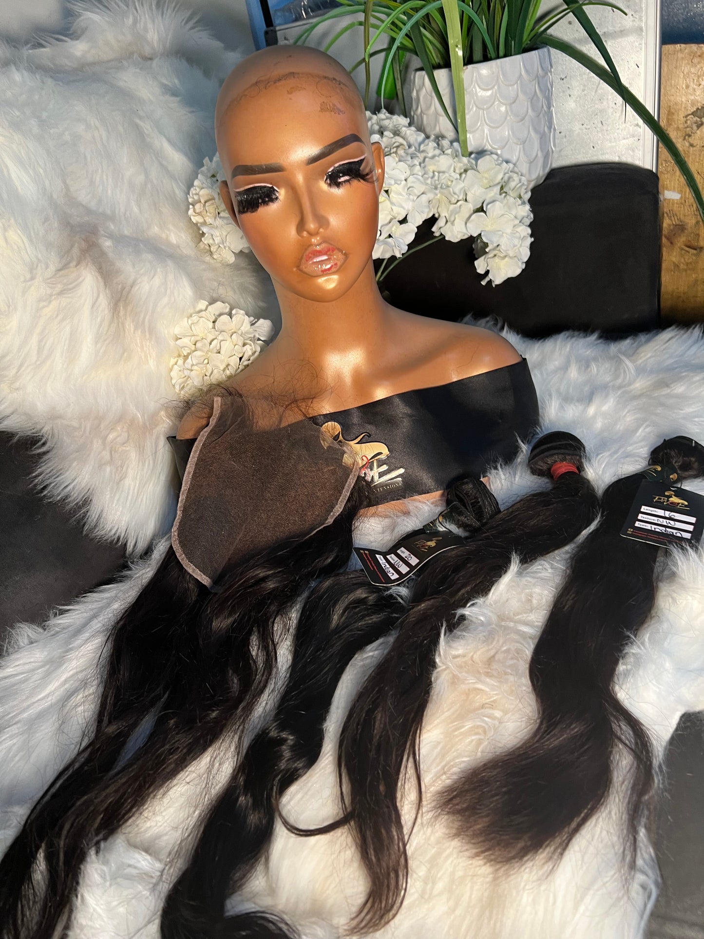 # 63 Natural Wave Bundles 16.18.20 w HD Closure
