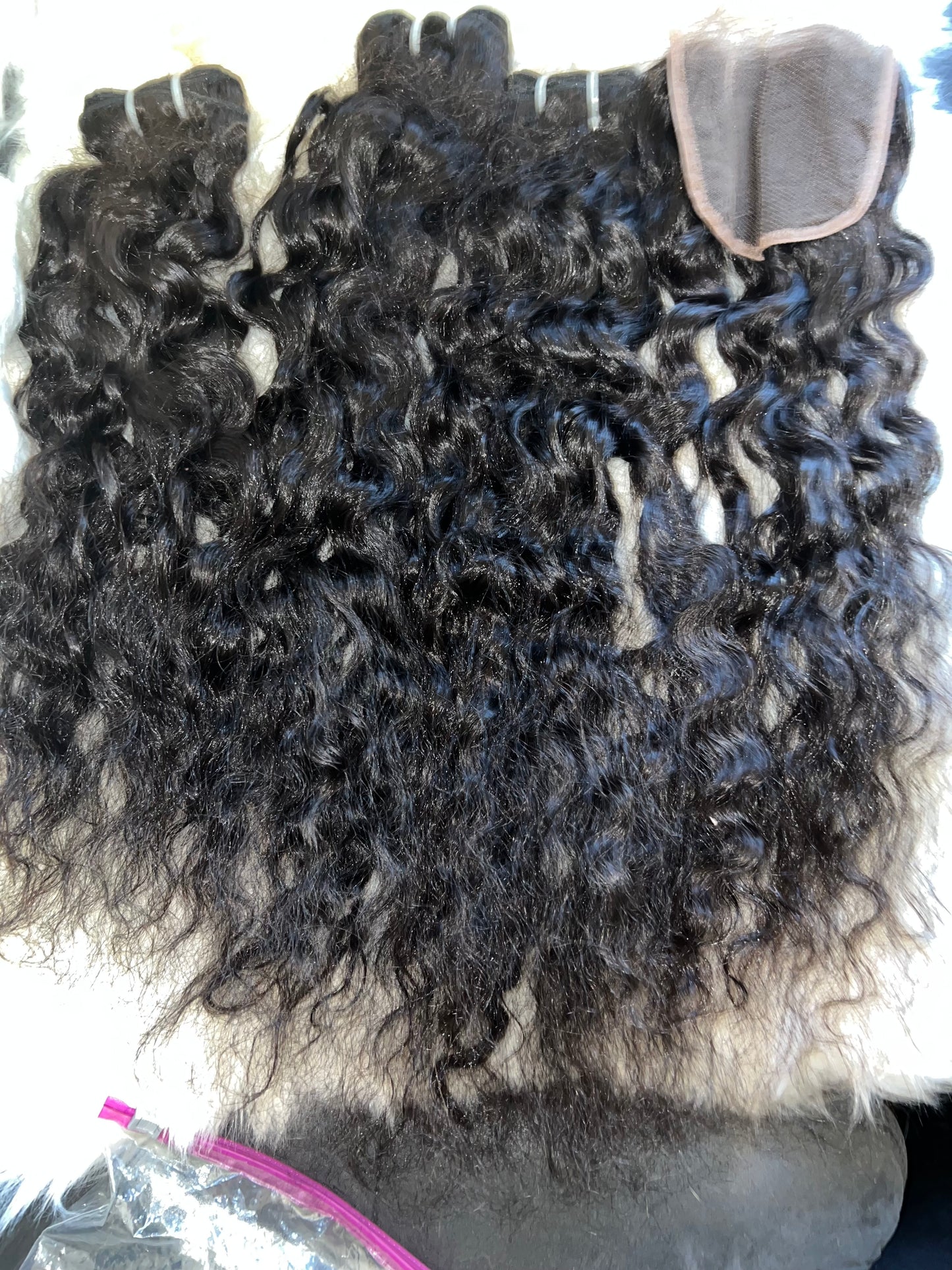 #800 raw bundle deal 20 inch closure/ 22.24.26 bundles