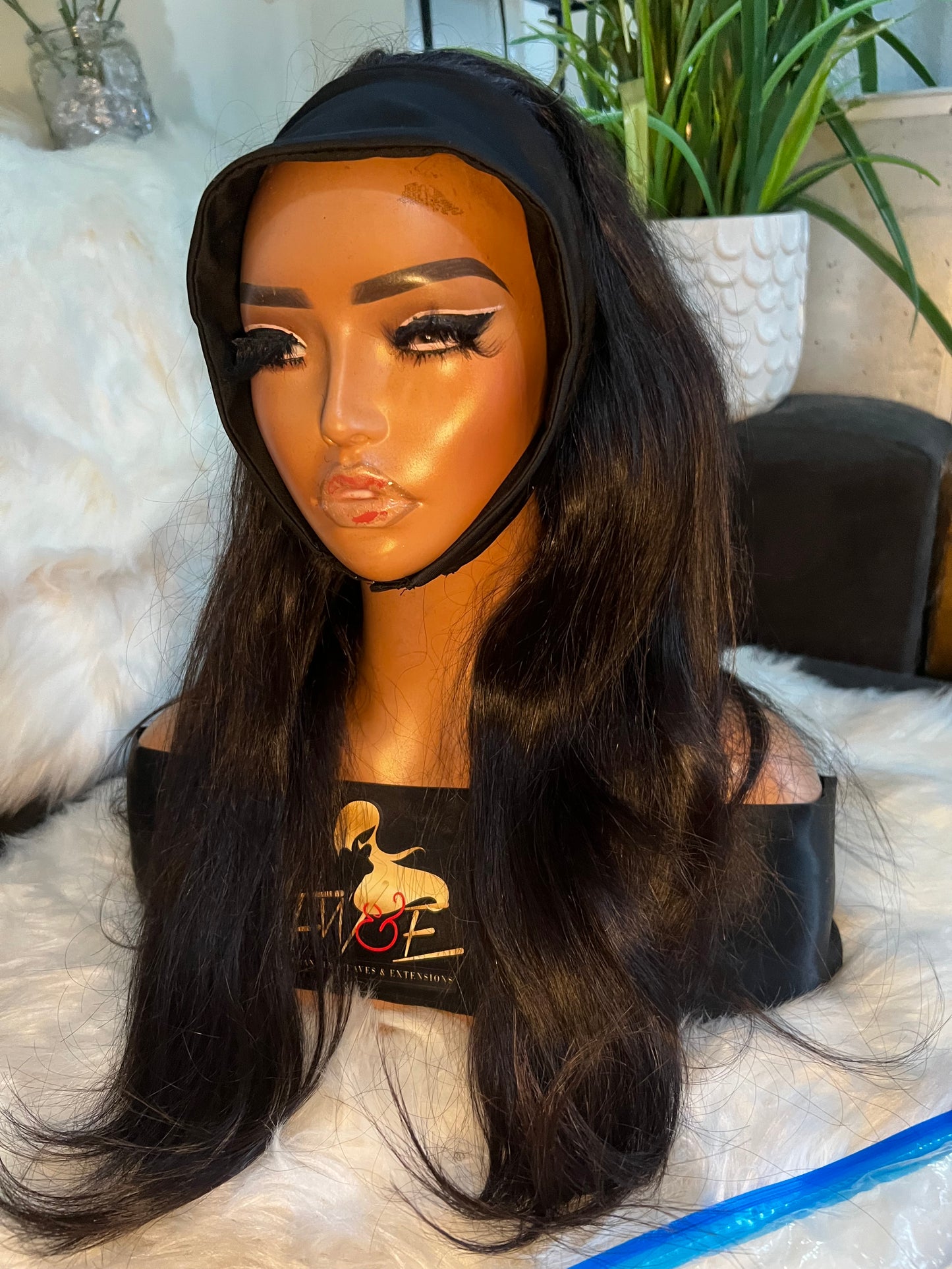 #222 HairBand Wig in 20 inches as is