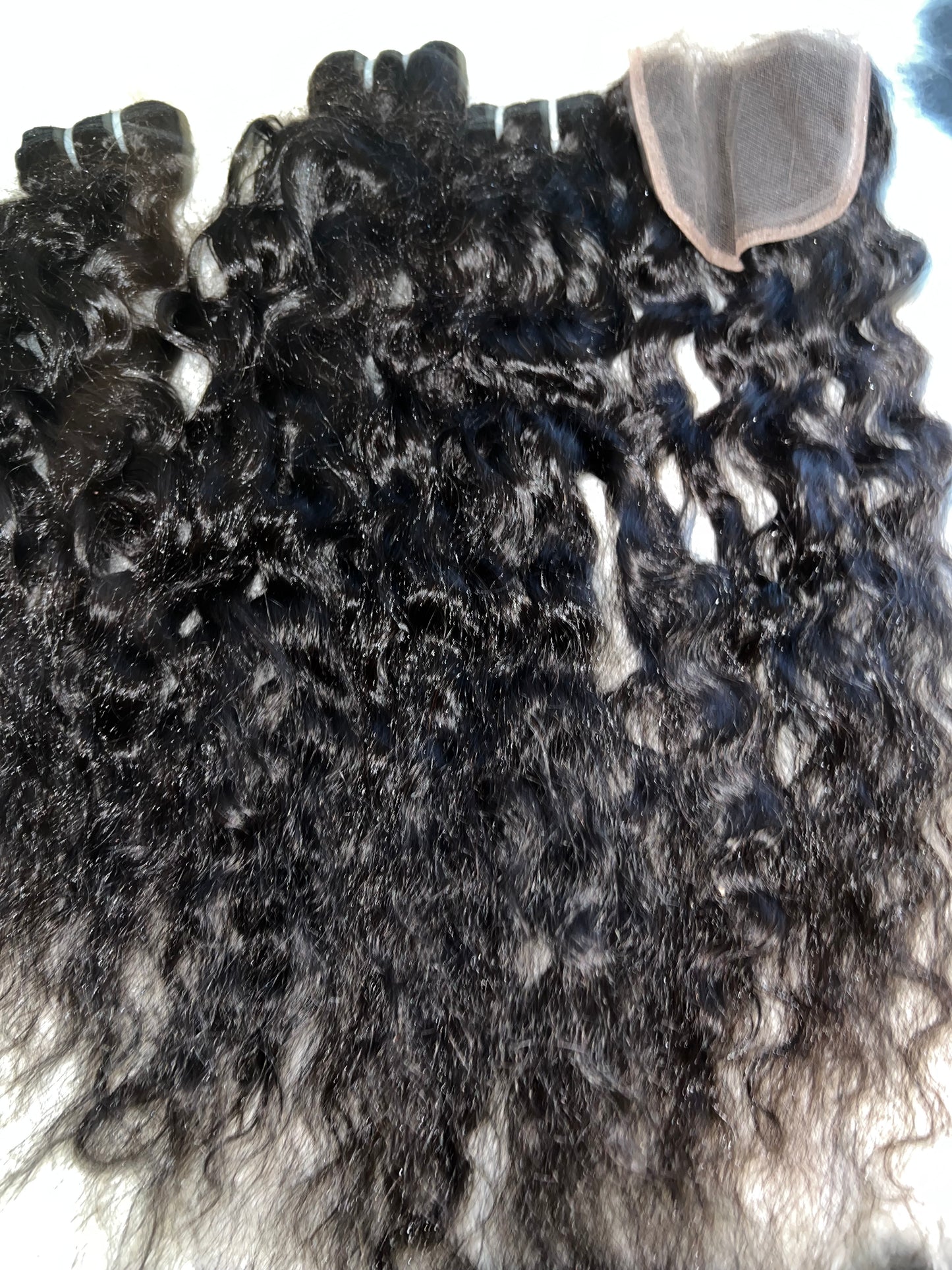 #800 raw bundle deal 20 inch closure/ 22.24.26 bundles