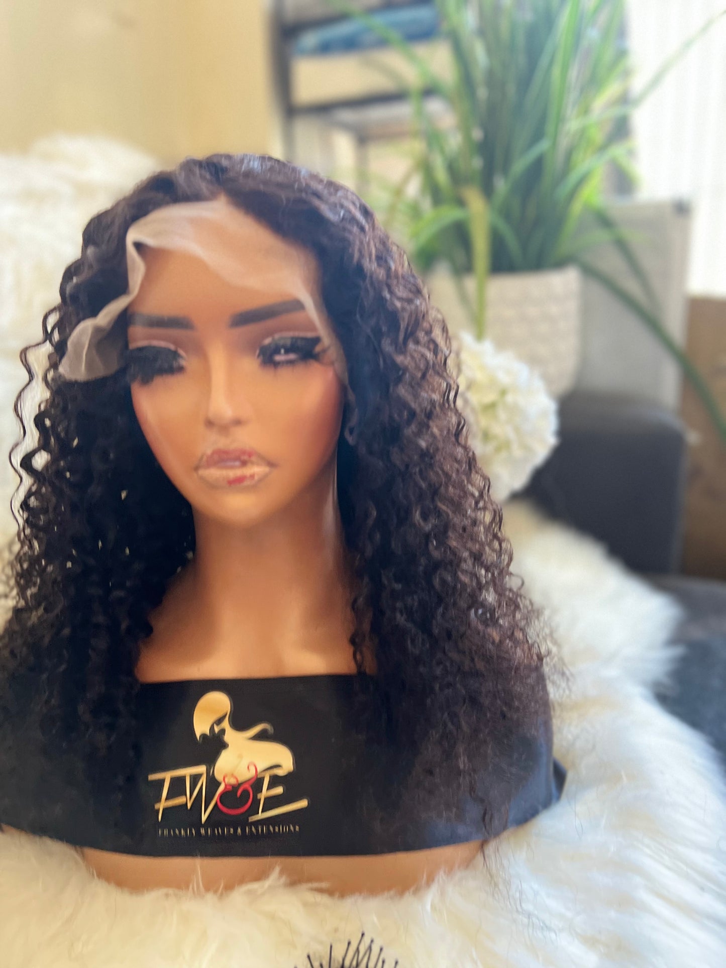 #91 Curly Front lace wig in 18 inches