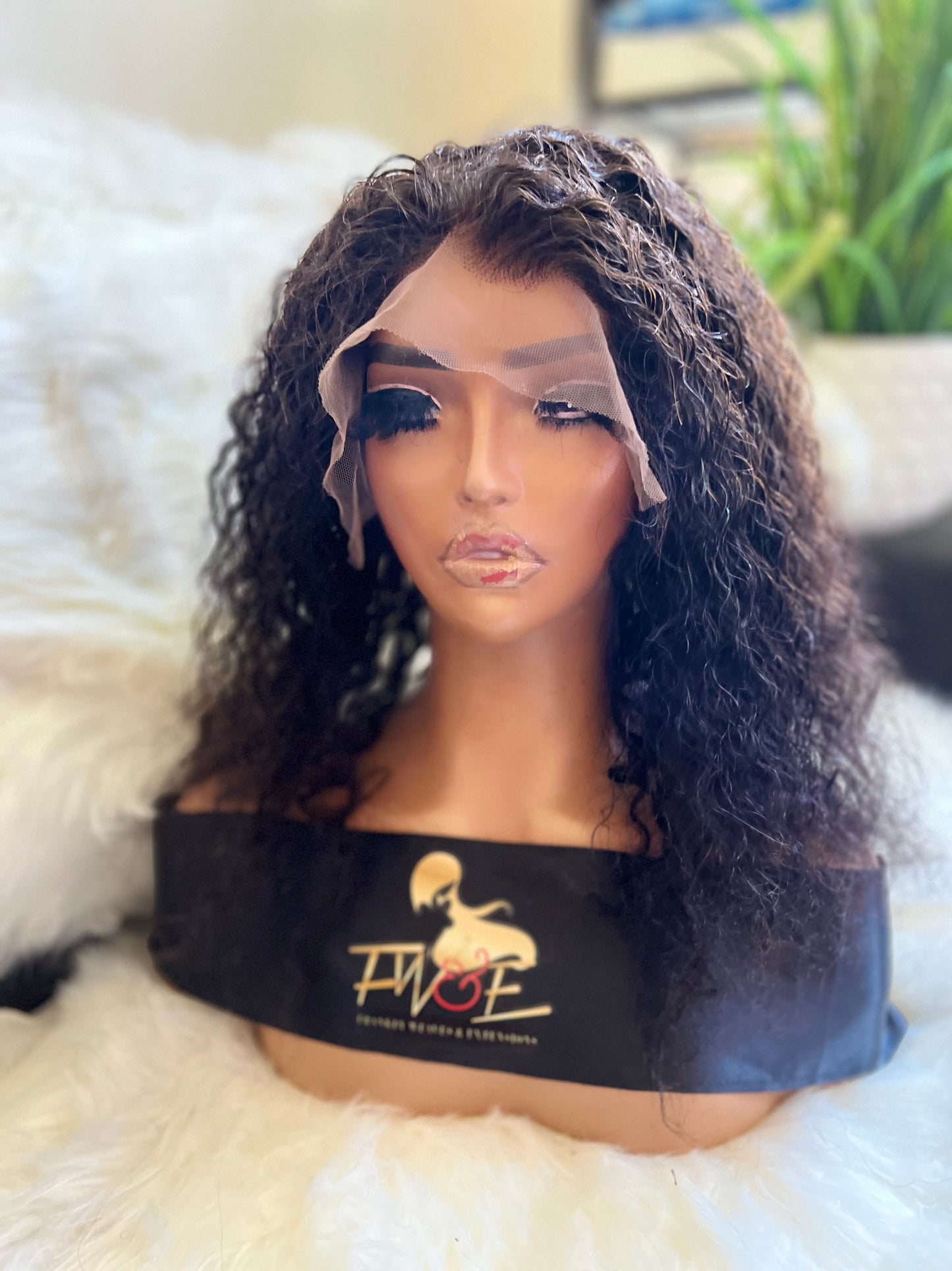 #88 13*4 curly front lace bob in 14inches