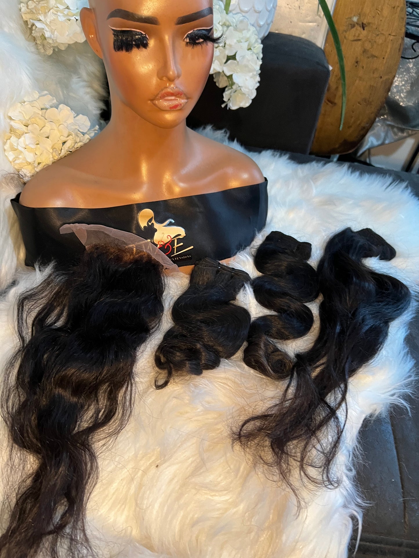 #83 Indonesian Bodywave bundle deal 18.20.22 w/5X5 Closure 20 inches