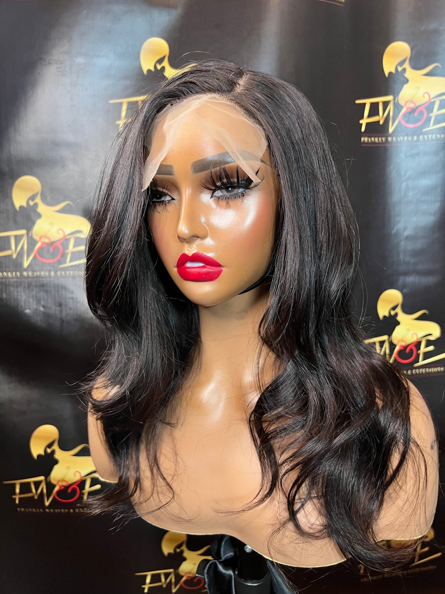 (45)5*5 transparent lace 22 inches