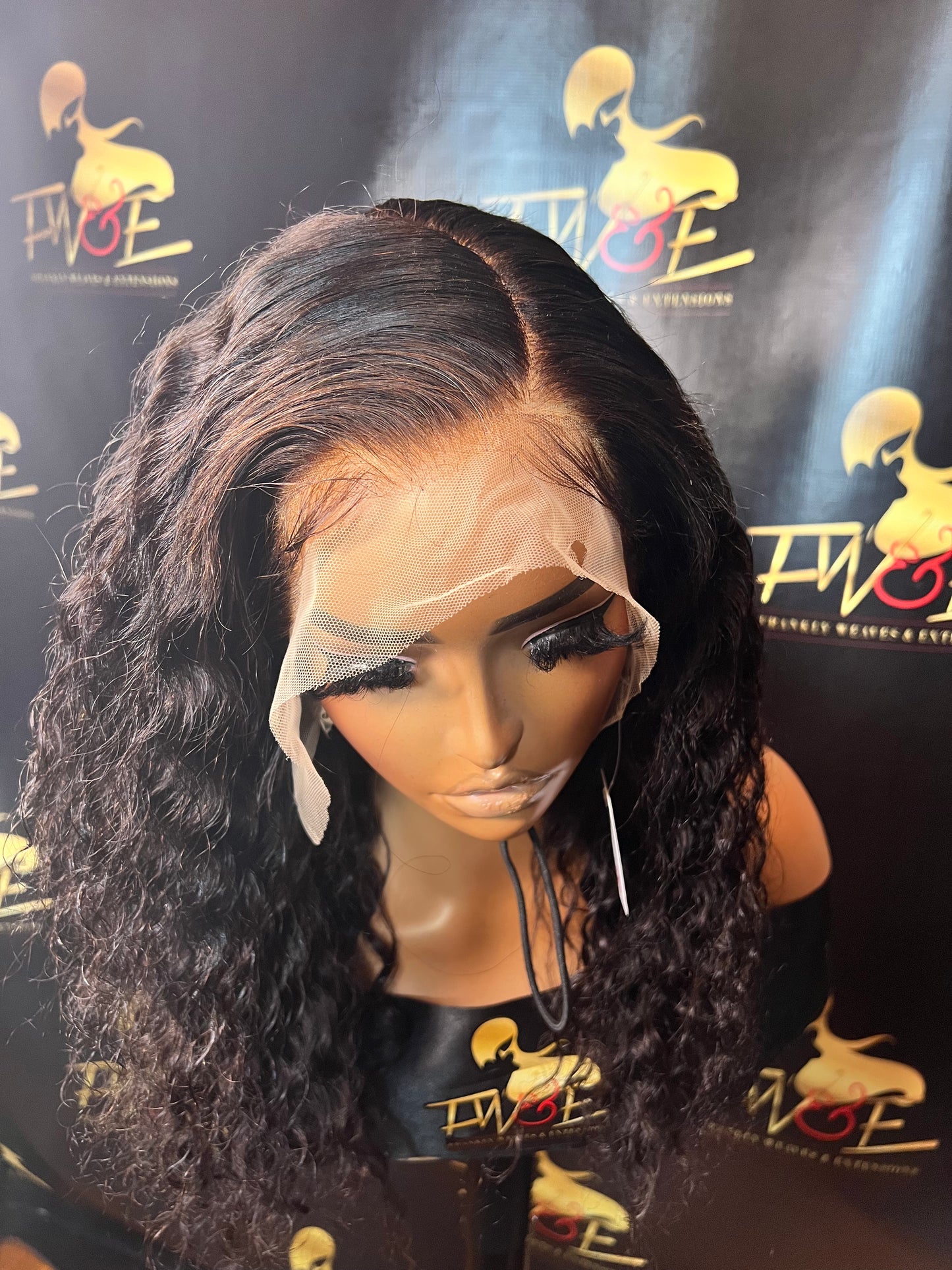 (14) 13*6Transparent curly 16 inches