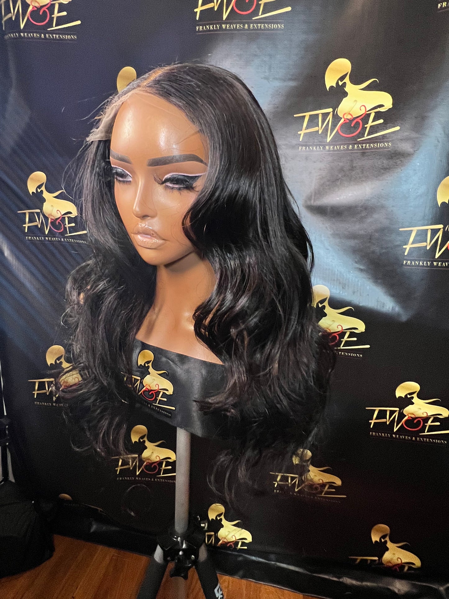 (26) 5*5 HD closure wig 20 inches