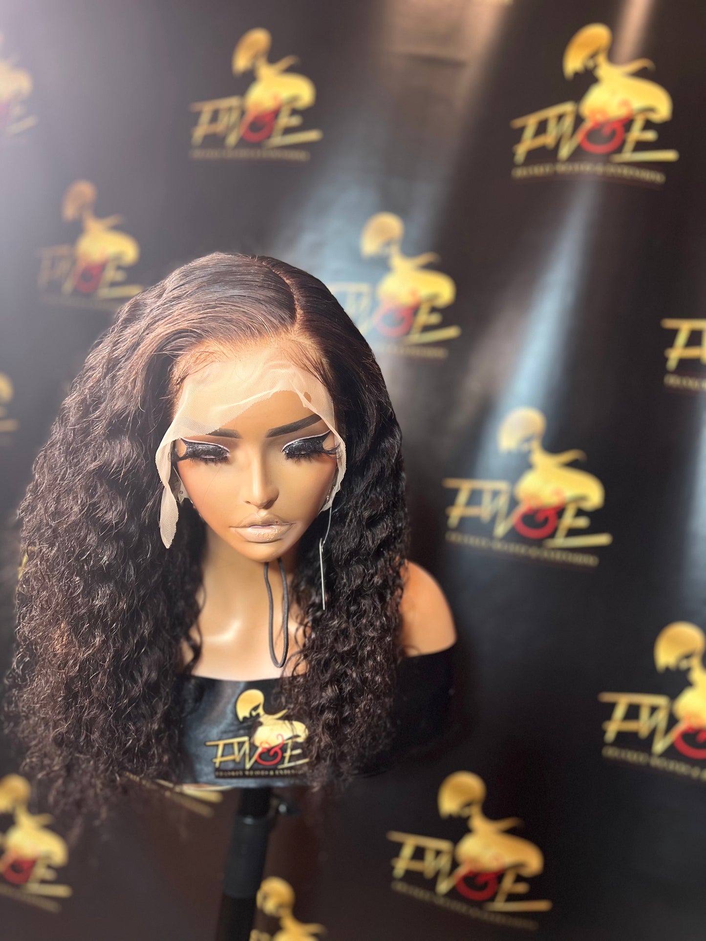 (14) 13*6Transparent curly 16 inches