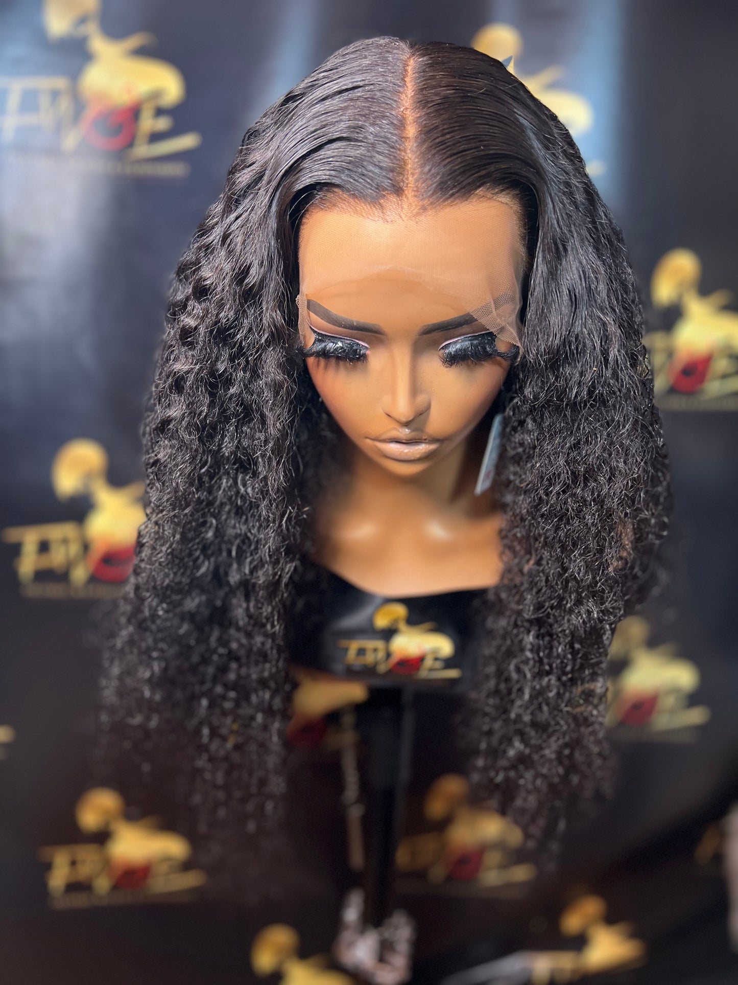 (4) 22 inch Frontal Curly Wig