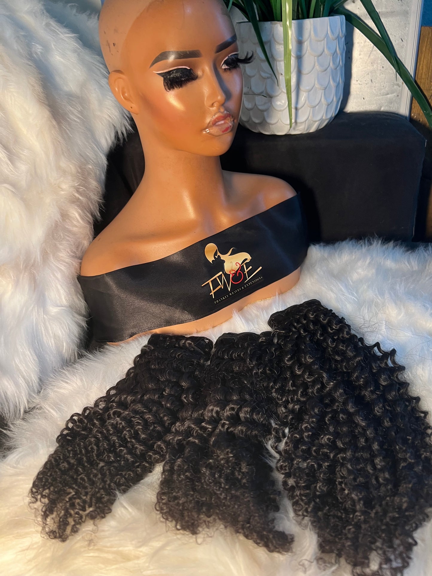 #73 Kinky curly -Indonesian 18.20.22 bundles