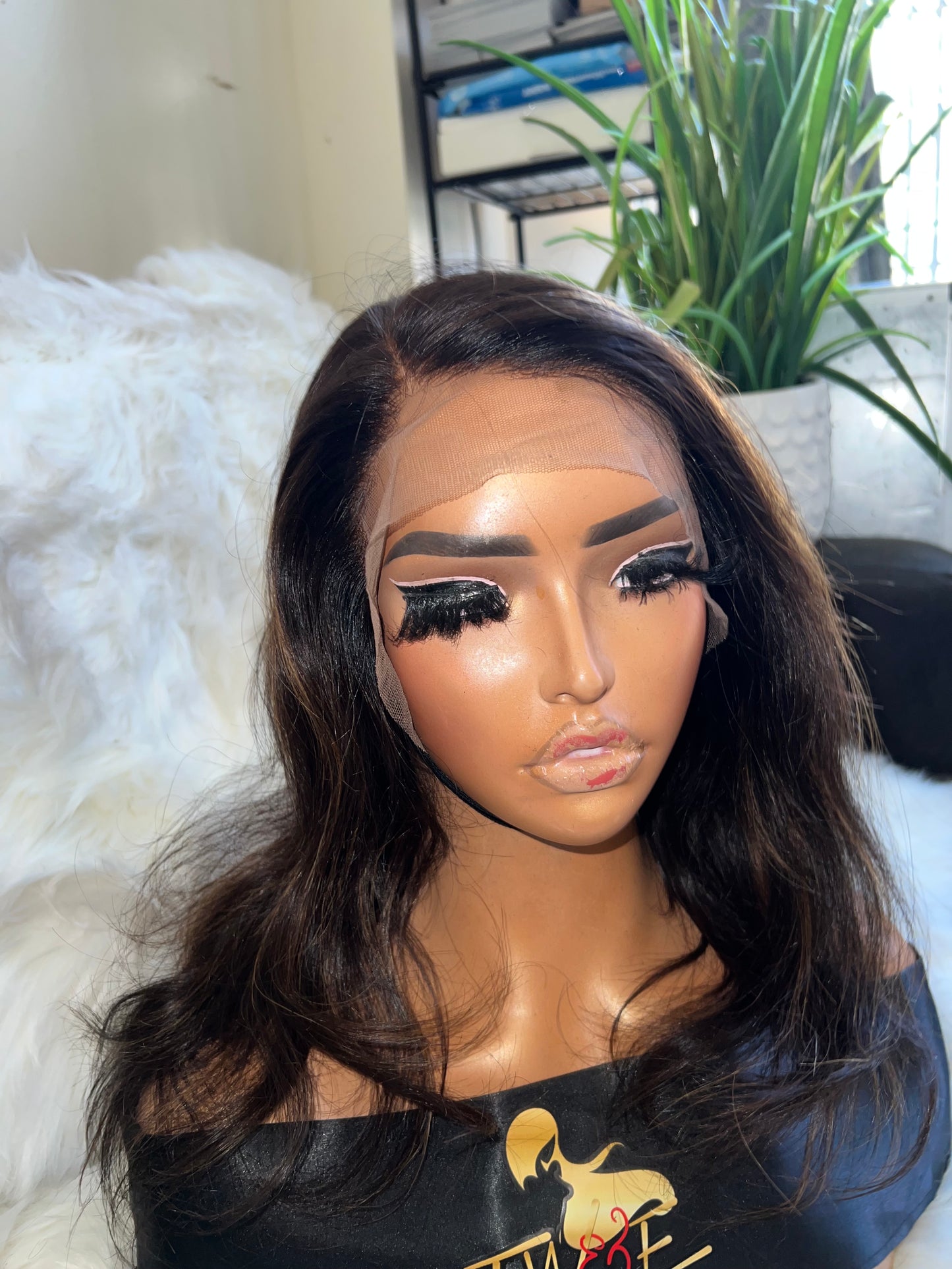 #67 Glueless Indian Hair -highlight money piece