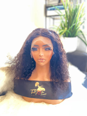 #92 Curly Bob Water Wave -front lace