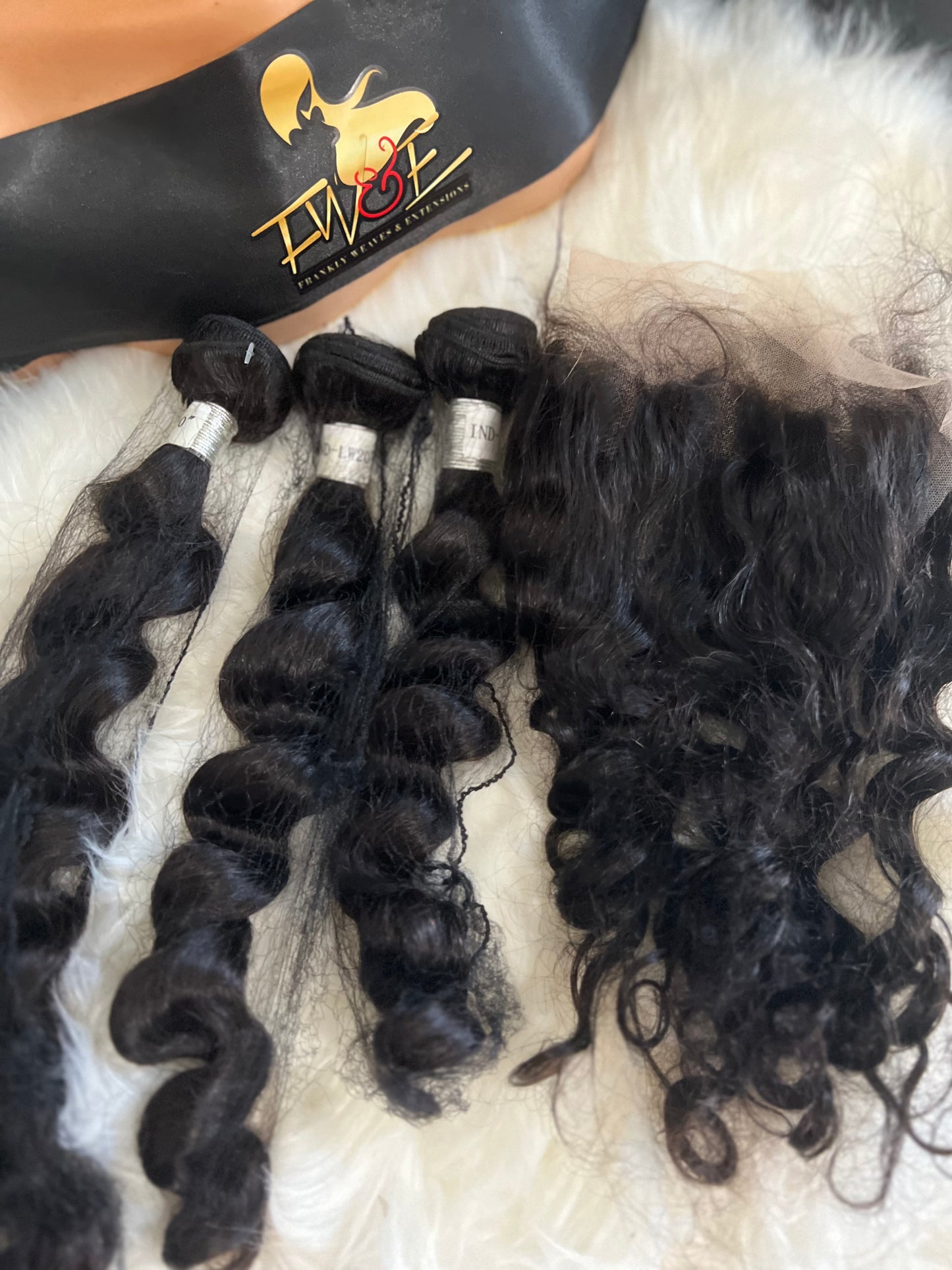 #62 Indian hair bundle deal with frontal 18.20.20