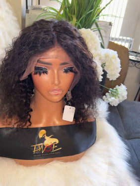 #90 13X6 Curly Lace Front Wig 12 inches