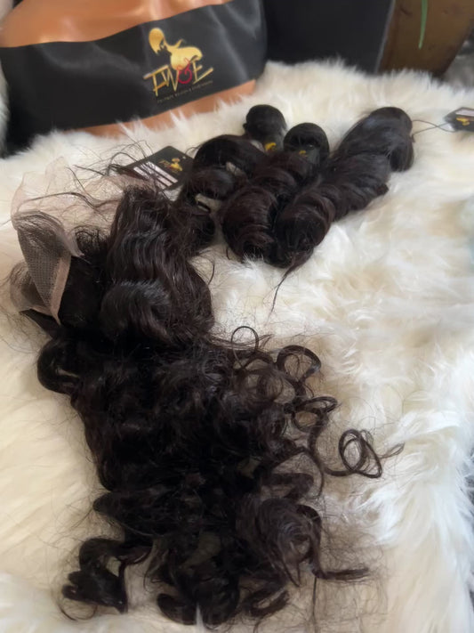 # 77 Body Wave Bundle Deal 20.20.24 w Bonus frontal