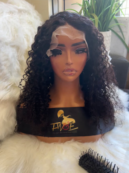 #91 Curly Front lace wig in 18 inches