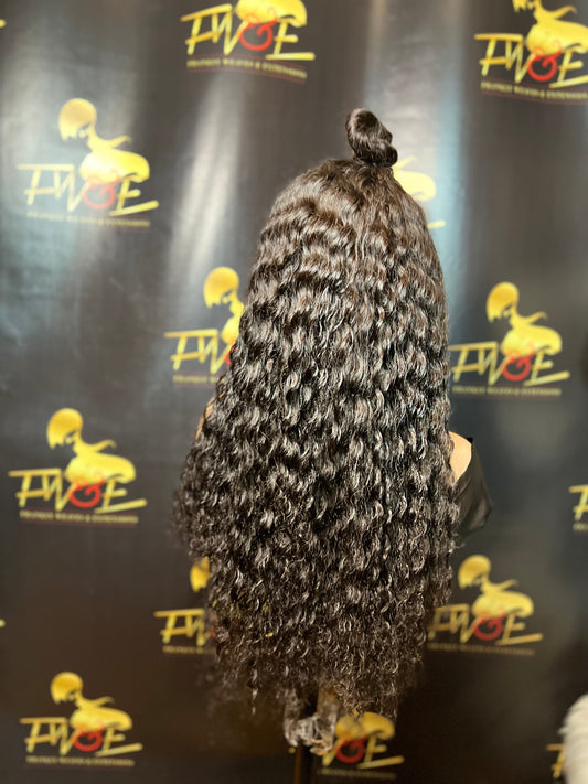 (1) updo ponytail /front lace /20 inches