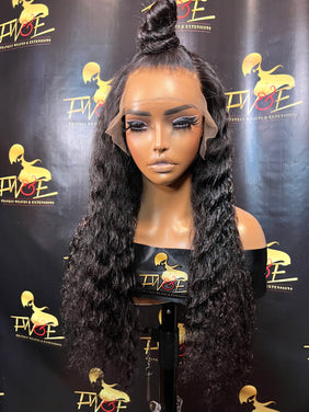 (1) updo ponytail /front lace /20 inches