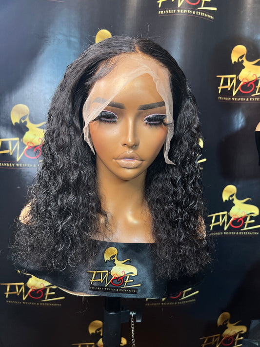 (30) 13*5 Jet black curly 16 inches