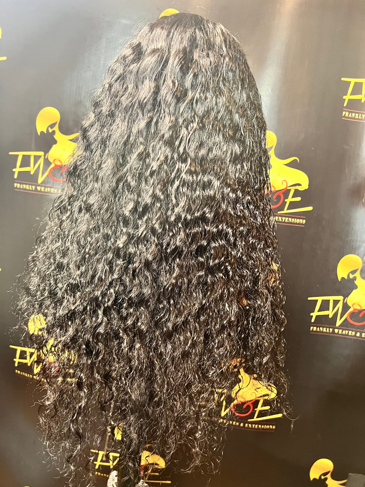 (21) 5*5 Jet Black 16inch Curly